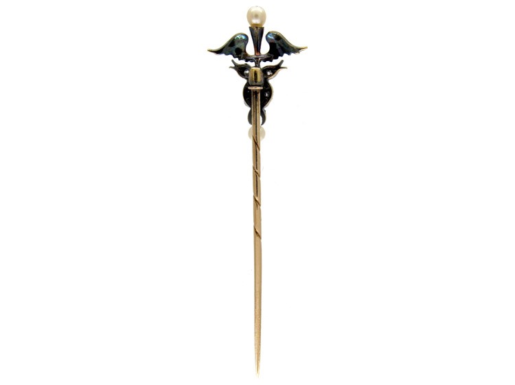 Caduceous Tie Pin