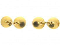 Carved Intaglio Rock Crystal Dog Cufflinks