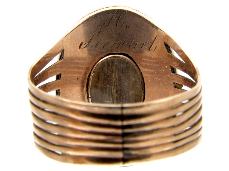 Georgian Miniature Mourning Ring of Man