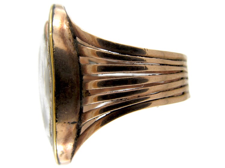 Georgian Miniature Mourning Ring of Man