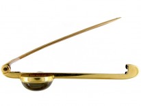 Reverse Intaglio 15ct Gold Rock Crystal Tie Pin of a Pheasant