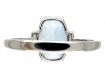 Aquamarine & Diamond Ring