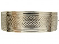 Silver Edwardian Engine Turned Bangle