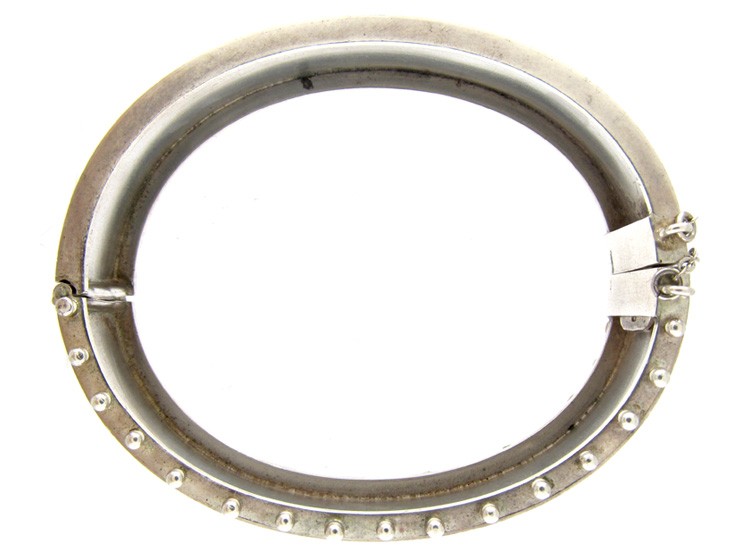 Victorian Silver Bird Design Bangle