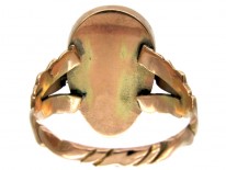 Victorian Cabochon Garnet Gold Ring