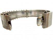 Victorian Silver Bird Design Bangle