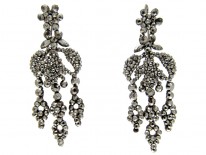 Georgian Cut Steel Drop Earrings