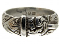 Silver Victorian Buckle Ring