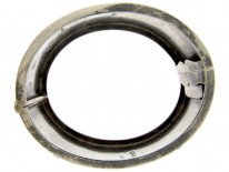 Victorian Silver Rose Overlay Bangle