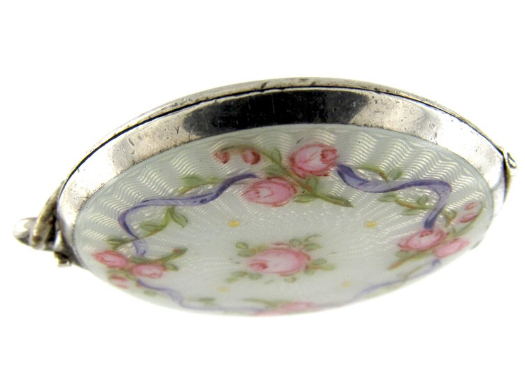 Edwardian Silver & Enamel Locket