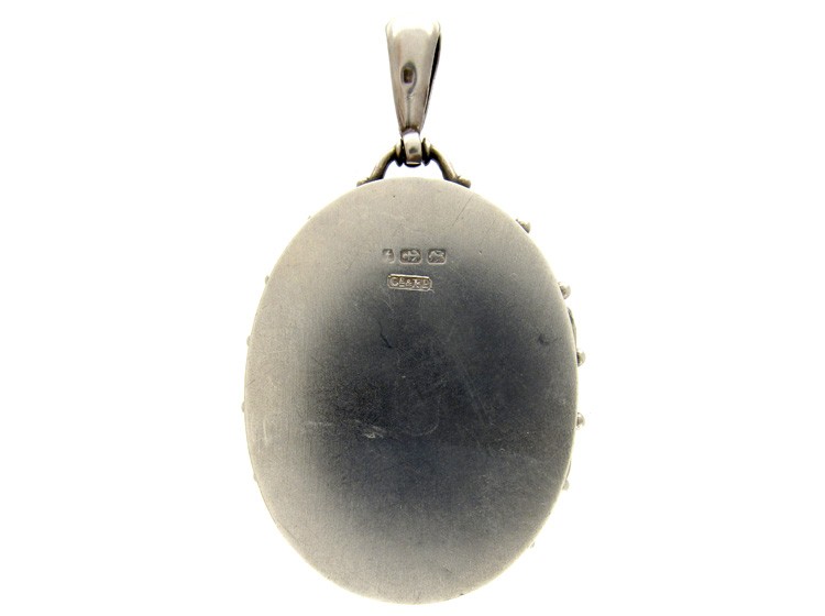 Silver & Gold Overlay Oval Victorian Locket