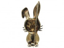 Silver & Marcasite Hare Brooch