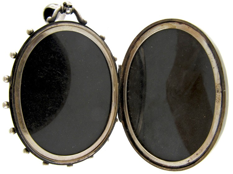 Silver & Gold Overlay Oval Victorian Locket