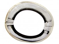 Victorian Silver & Gold Overlay Bangle