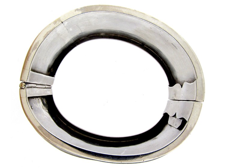 Victorian Silver & Gold Overlay Bangle
