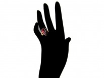 Victorian Cabochon Garnet Gold Ring