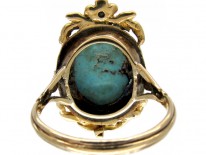 Carved Turquoise Head Ring
