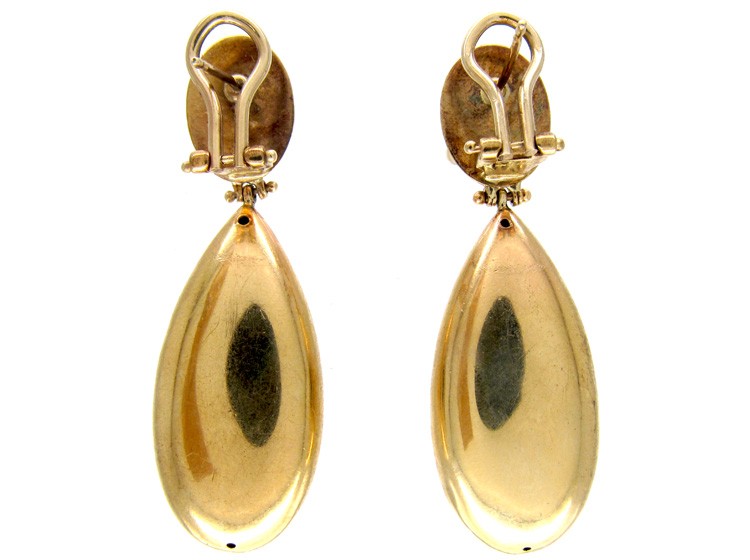 Italian 15ct Gold Drop Earrings