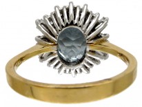 Aquamarine & Diamond 1960s Ring