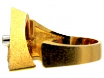 Lapponia 18ct Gold Lapis & Diamond Ring