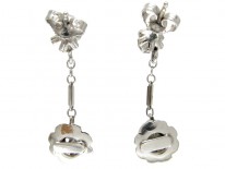 Diamond Drop Art Deco Earrings