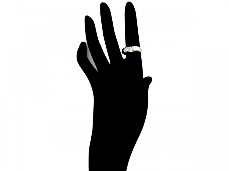 Georg Jensen 18ct White Gold & Diamond Ring