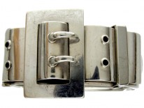 Victorian Silver Buckle Bangle