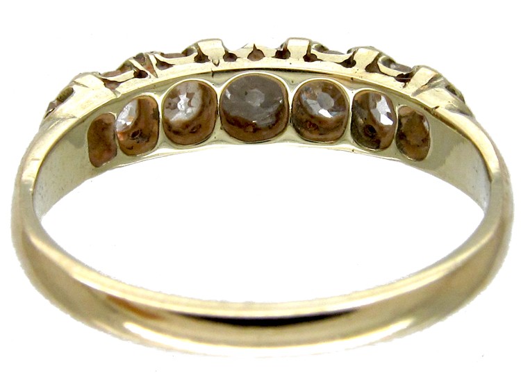 Diamond Seven Stone Victorian Ring