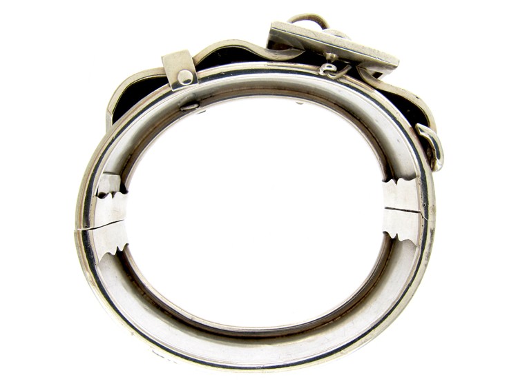 Victorian Silver Buckle Bangle