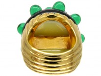 Large Venetian Glass 1980s Ring