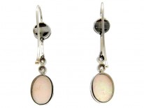 Opal & Diamond Drop Earrings