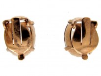 Citrine Gold Clip Earrings