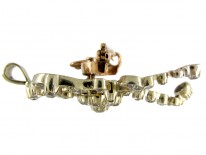 Edwardian 18ct White Gold Pendant Brooch set with Diamonds