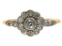 Edwardian Diamond Daisy Cluster Ring