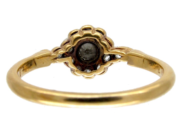 Edwardian Diamond Daisy Cluster Ring