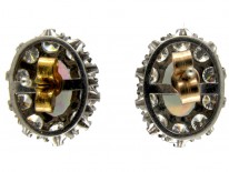 Opal & Diamond Cluster Earrings