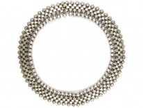 Victorian Wide Silver Collar