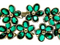 Trifari Green Paste Necklace