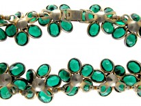 Trifari Green Paste Necklace
