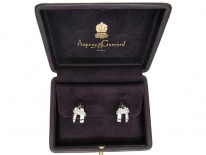 Asprey 18ct White Gold & Diamond Double Hoop Earrings