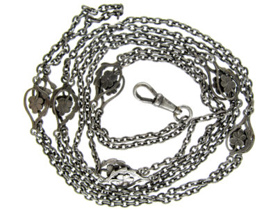 Steel Art Nouveau Guard Chain