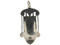Art Nouveau Silver & Enamel Pendant by James Fenton