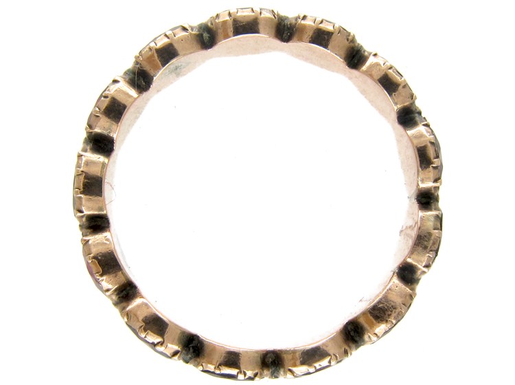 Georgian Almandine Garnet Eternity Ring