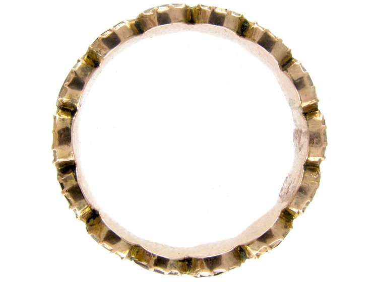 Georgian Almandine Garnet Eternity Ring