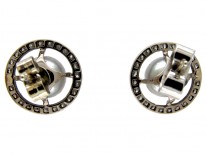 Diamond & Pearl Round Earrings