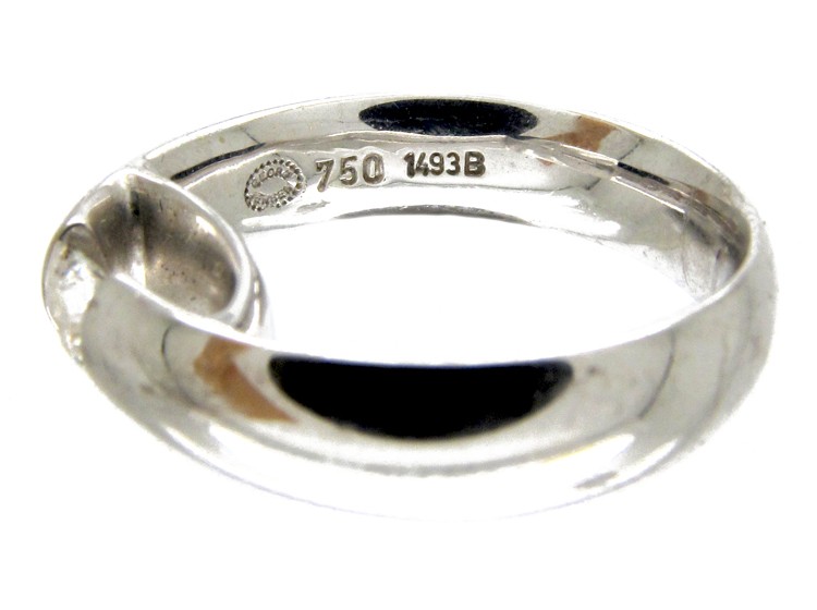 Georg Jensen 18ct White Gold & Diamond Ring