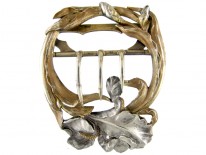Silver Art Nouveau Buckle