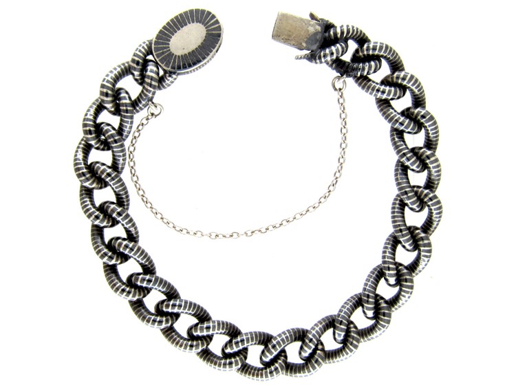 Silver & Gold Niello Bracelet