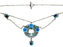 Silver Art Nouveau Necklace by Murrle Bennett