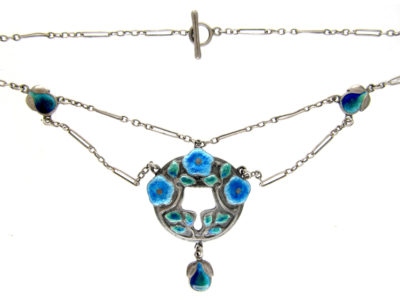 Silver Art Nouveau Necklace by Murrle Bennett